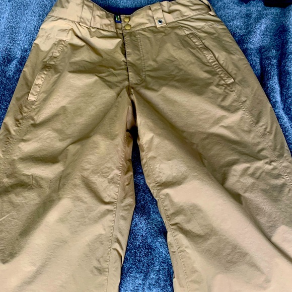 Burton snowboard pants large tan